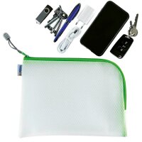 HERMA Reißverschlussbeutel DIN A5 transparent/grün, 1 St.