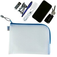 HERMA Reißverschlussbeutel DIN A5 transparent/blau, 1 St.