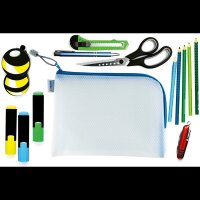 HERMA Reißverschlussbeutel DIN A5 transparent/blau, 1 St.