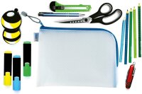 HERMA Reißverschlussbeutel DIN A5 transparent/blau, 1 St.
