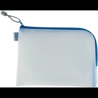 HERMA Reißverschlussbeutel DIN A5 transparent/blau, 1 St.