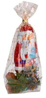 folia Zellglas-Bodenbeutel Mond und Sterne gold 18,0 x...