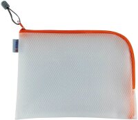 HERMA Reißverschlussbeutel DIN A5 transparent/orange, 1 St.