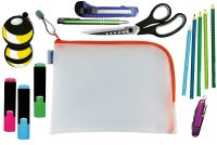 HERMA Reißverschlussbeutel DIN A5 transparent/orange, 1 St.