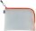 HERMA Reißverschlussbeutel DIN A5 transparent/orange, 1 St.