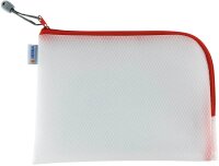 HERMA Reißverschlussbeutel DIN A5 transparent/rot, 1 St.