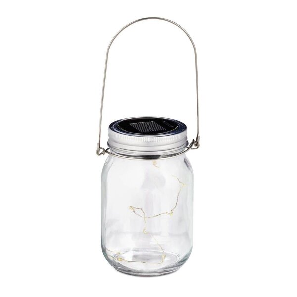 2 relaxdays LED Dekoleuchten transparent 9,0 cm