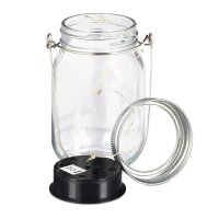 2 relaxdays LED Dekoleuchten transparent 9,0 cm