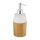 relaxdays Seifenspender 10028812_0 braun Bambus, Keramik 225,0 ml