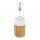 relaxdays Seifenspender 10028812_0 braun Bambus, Keramik 225,0 ml