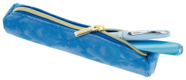herlitz Schlampermäppchen Bright Animals blau, 21,0 x 4,0 cm
