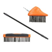 relaxdays Fugenbürsten-Set schwarz/orange...