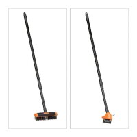 relaxdays Fugenbürsten-Set schwarz/orange Kunststoff, 1 St.