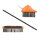 relaxdays Fugenbürsten-Set schwarz/orange Kunststoff, 1 St.