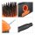 relaxdays Fugenbürsten-Set schwarz/orange Kunststoff, 1 St.