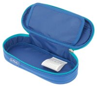 herlitz Schlampermäppchen befüllt Dip Dye blau/türkis, 21,5 x 9,5 cm