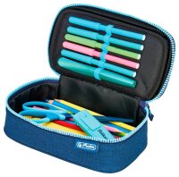 herlitz Schlampermäppchen beatBox ABC blau/türkis, 22,5 x 12,0 cm