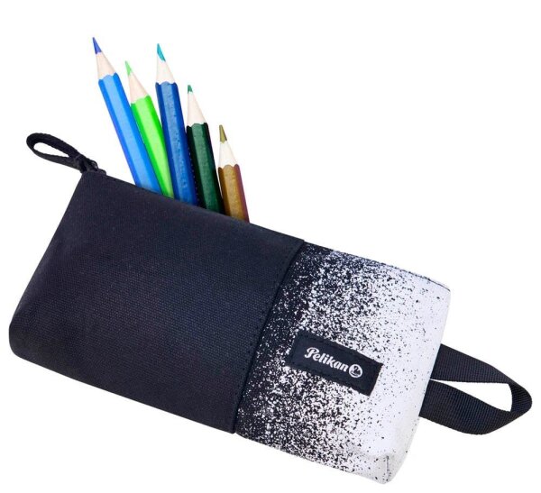 Pelikan Schlampermäppchen WOW Spotted schwarz/weiß, 16,0 x 21,5 cm