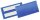 DURABLE Etikettentaschen blau 10,0 x 3,8 cm, 50 St.