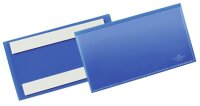 DURABLE Etikettentaschen blau 15,0 x 6,7 cm, 50 St.