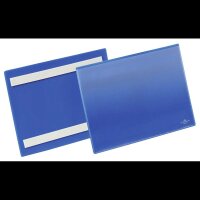 DURABLE Etikettentaschen blau A5, 50 St.