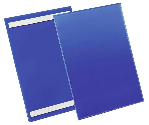 DURABLE Etikettentaschen blau A4, 50 St.