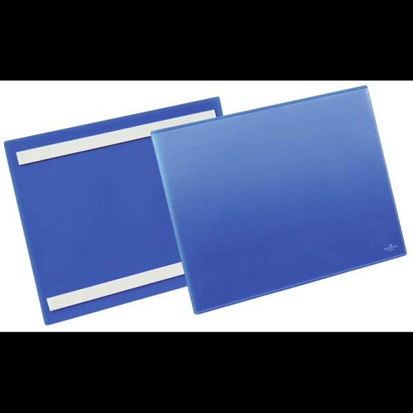 DURABLE Etikettentaschen blau A4, 50 St.