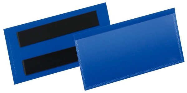 DURABLE Magnettaschen blau 10,0 x 3,8 cm, 50 St.