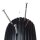 relaxdays Schubkarrenrad Vollgummi schwarz Stahl Felgen, Achse 2,0 cm