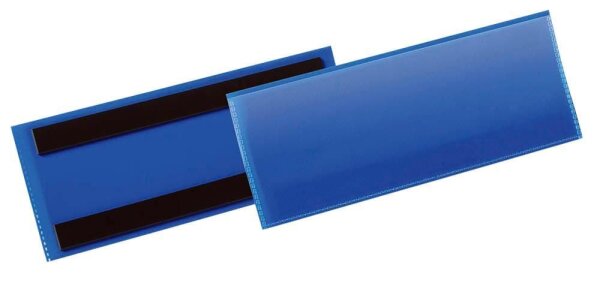 DURABLE Magnettaschen blau A6, 50 St.