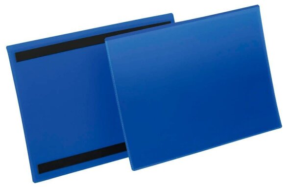DURABLE Magnettaschen blau A4, 50 St.