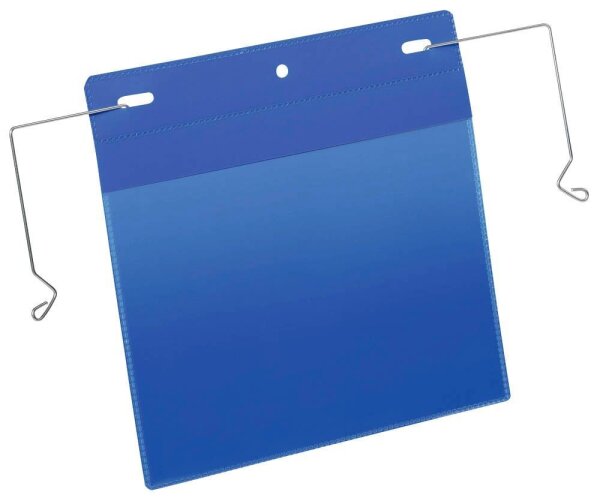DURABLE Drahtbügeltaschen blau A5, 50 St.