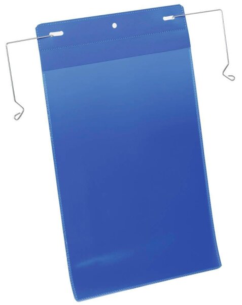 DURABLE Drahtbügeltaschen blau A4, 50 St.
