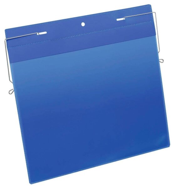 DURABLE Drahtbügeltaschen blau A4, 50 St.