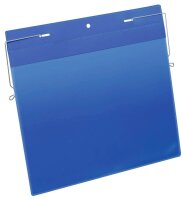 DURABLE Drahtbügeltaschen blau A4, 50 St.