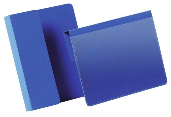 DURABLE Kennzeichnungstaschen blau A6, 50 St.