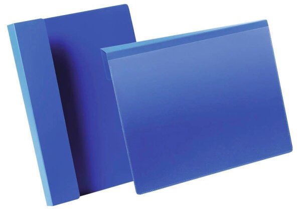 DURABLE Kennzeichnungstaschen blau A4, 50 St.