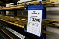 DURABLE Gitterboxtaschen blau A4, 50 St.