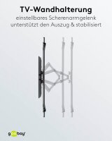 goobay TV-Wandhalterung Pro FULLMOTION (XL) schwarz
