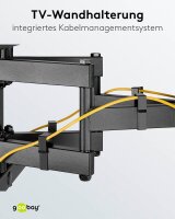 goobay TV-Wandhalterung Pro FULLMOTION (XL) schwarz