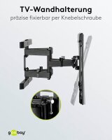 goobay TV-Wandhalterung Pro FULLMOTION (XL) schwarz