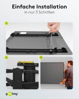 goobay TV-Wandhalterung Pro FULLMOTION (XL) schwarz