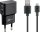 goobay Ladekabel mit Adapter schwarz, Kabellänge: 1,0 m, 12 Watt