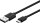 goobay Ladekabel mit Adapter schwarz, Kabellänge: 1,0 m, 12 Watt