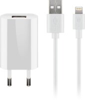 goobay Ladekabel mit Adapter schwarz, 12 Watt