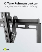 goobay TV-Wandhalterung Basic TILT (L) schwarz