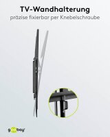 goobay TV-Wandhalterung Basic TILT (L) schwarz