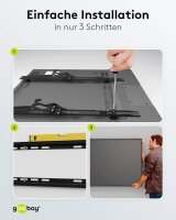 goobay TV-Wandhalterung Basic TILT (L) schwarz