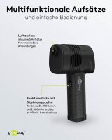 goobay Akku-Staubgebläse 46,8 W, mit 1 Akku