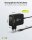 goobay Ladekabel mit Adapter schwarz, Kabellänge: 1,8 m, 65 Watt